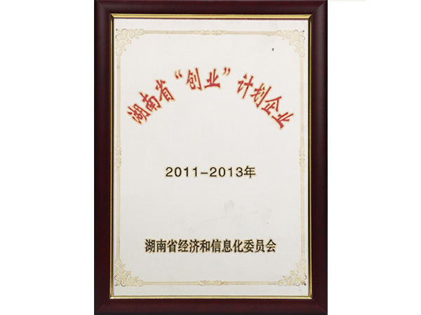 湖南省“創業”計劃企業 湖南省“創業”計劃企業